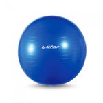 Star Sports Gym Ball Blue EB240-07 (55cm) Anti-Burst Exercise Ball for Yoga, Pilates, Core Strength, and Rehabilitation - Foot Pump Included